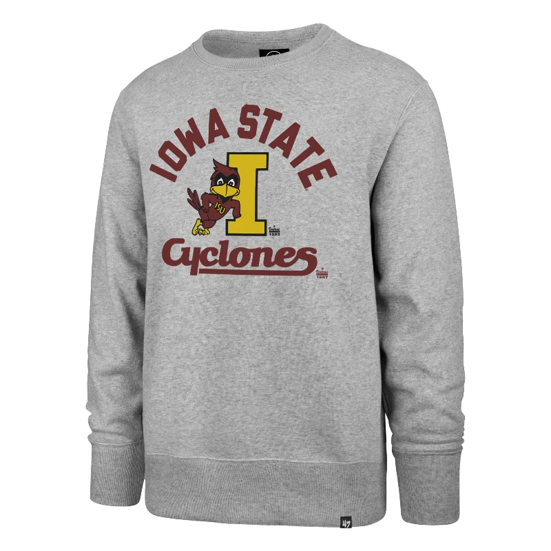 mens hoodie with a contemporary twist-IOWA STATE CYCLONES VINTAGE IMPRINT '47 HEADLINE CREW