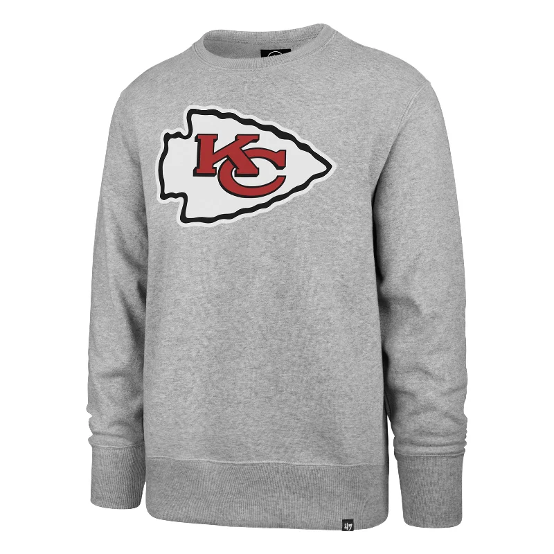 mens hoodie for stylish city outings-KANSAS CITY CHIEFS IMPRINT '47 HEADLINE CREW