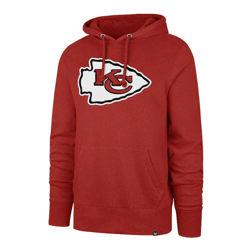 mens hoodie for cozy city looks-KANSAS CITY CHIEFS IMPRINT '47 HEADLINE HOOD