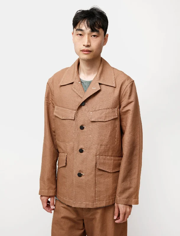 men's jackets for chilly spring mornings-Field Jacket Pale Brown