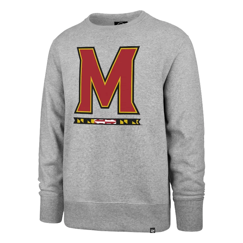 mens hoodie for contemporary fashion-MARYLAND TERRAPINS IMPRINT '47 HEADLINE CREW