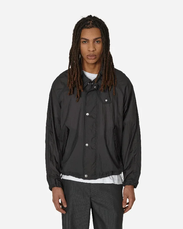 men's jackets with two-way zipper for ventilation-Provenance Jacket Recycled Black