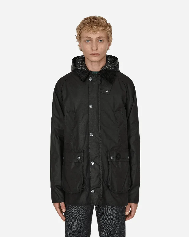 men's jackets for year-round use-2 Moncler 1952 Barbour Wight Down Jacket Black