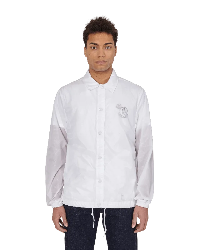 men's jackets with reinforced fabric panels-Awake Sangay Jacket White