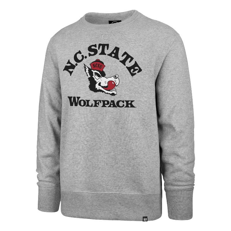 mens hoodie for trendy travel looks-NORTH CAROLINA STATE WOLFPACK VINTAGE IMPRINT '47 HEADLINE CREW