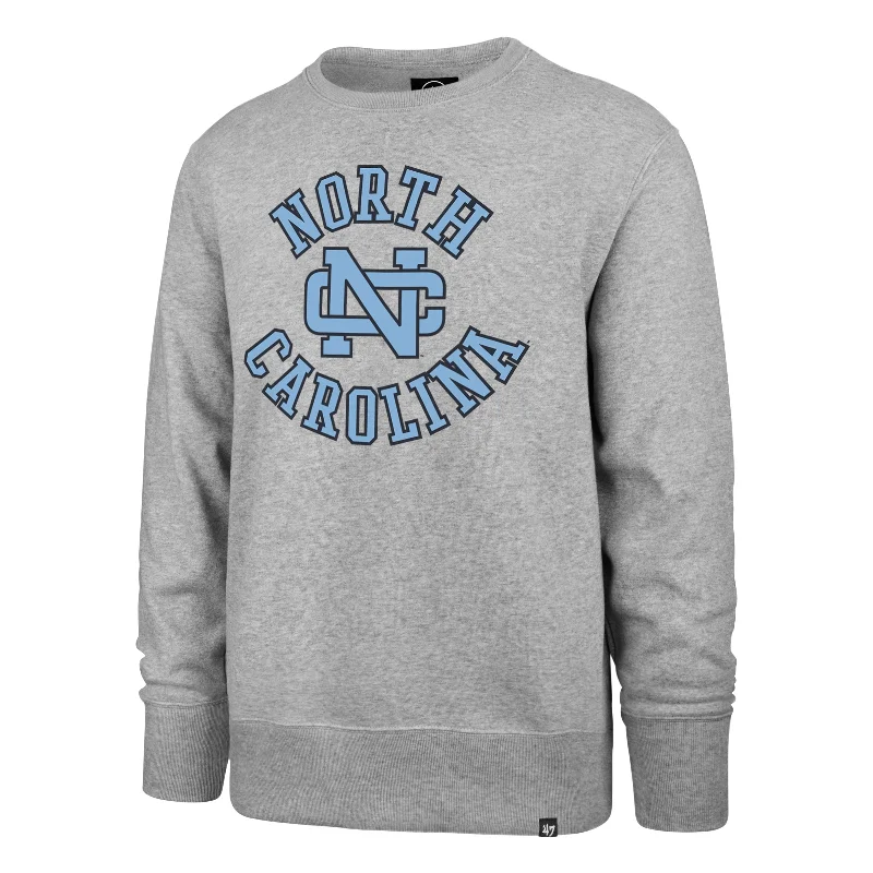 mens hoodie with functional zip details-NORTH CAROLINA TAR HEELS UNC VINTAGE IMPRINT '47 HEADLINE CREW