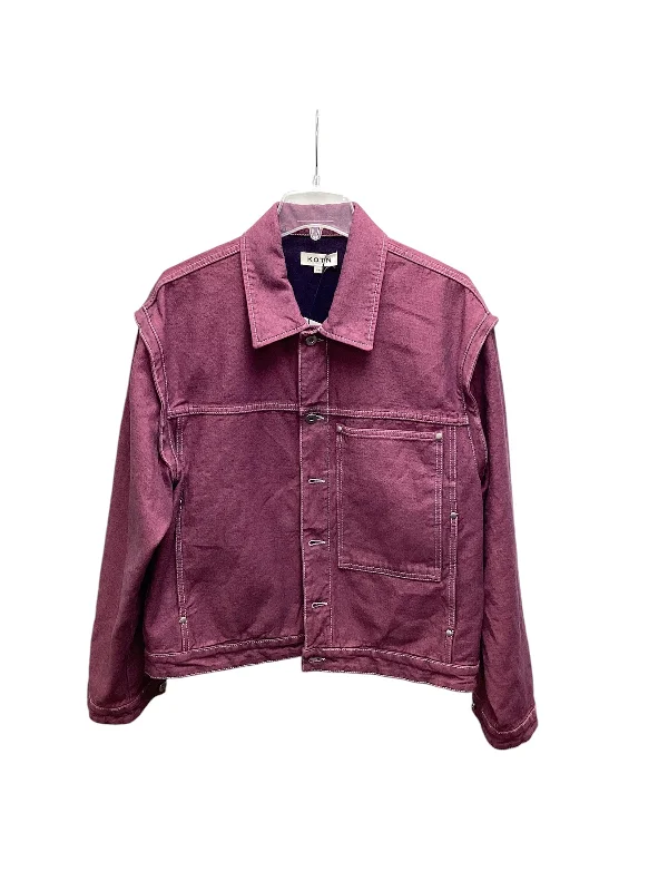 men's jackets with warm lining for winter-NWT KOTN Men's Jacket Plum M