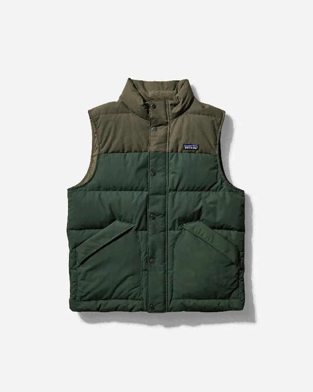 men's jackets with built-in temperature regulation-Men's Downdrift Vest Torrey Pine Green