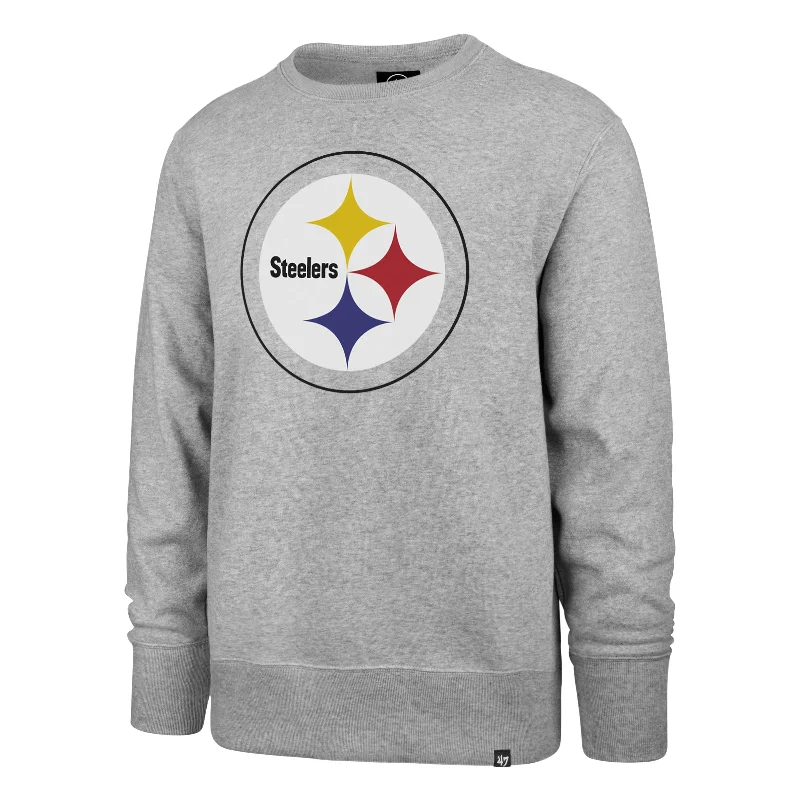 mens hoodie with contemporary fit-PITTSBURGH STEELERS IMPRINT '47 HEADLINE CREW