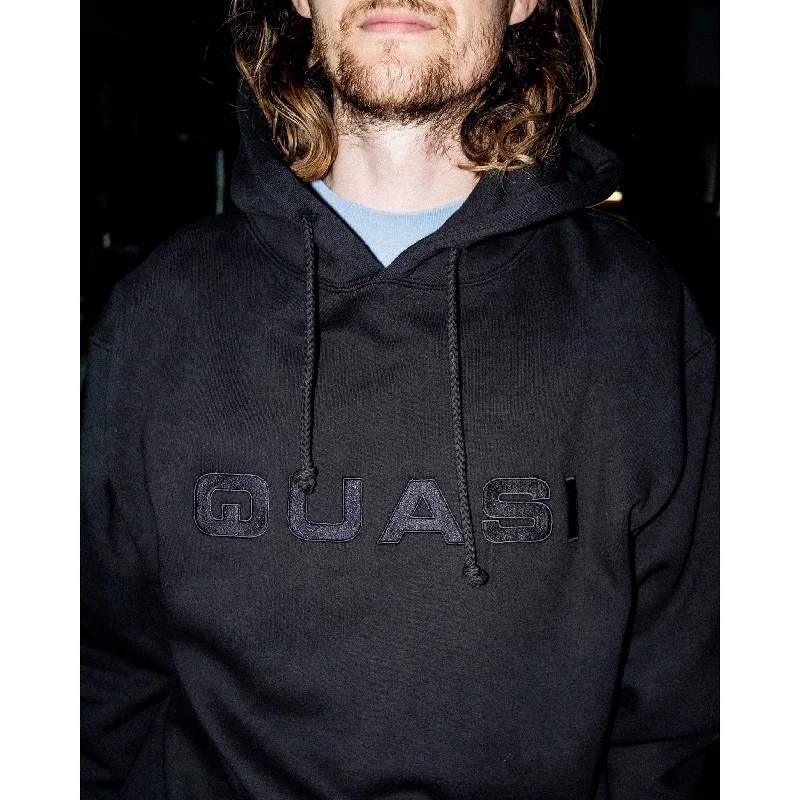 mens hoodie for cool morning workouts-Quasi Euro Sweatshirt Black