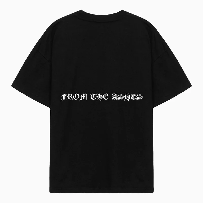 Men’s short-sleeve rime shirts-Men's From The Ashes In Black T-Shirt