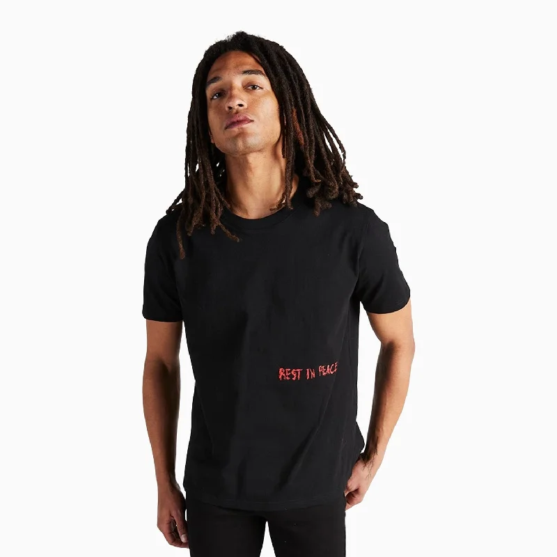 Men’s short-sleeve hark shirts-Men's Liam R.I.P. Cross T-Shirt