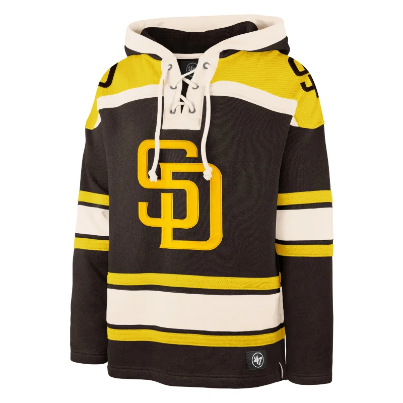 mens hoodie for laid-back everyday looks-SAN DIEGO PADRES SUPERIOR '47 LACER HOOD