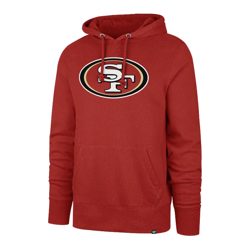 mens hoodie with smooth modern finish-SAN FRANCISCO 49ERS IMPRINT '47 HEADLINE HOOD