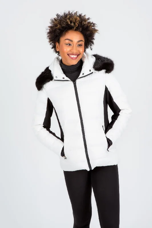 men's jackets with deep side pockets-Ski Bunny Bomber Jacket