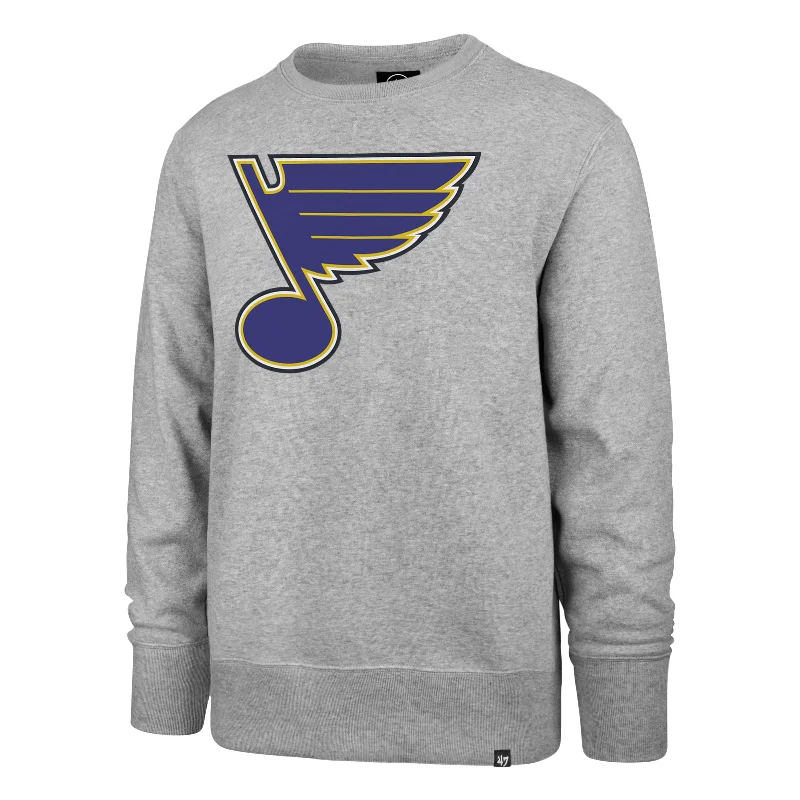 mens hoodie for fall and winter layering-ST. LOUIS BLUES IMPRINT '47 HEADLINE CREW