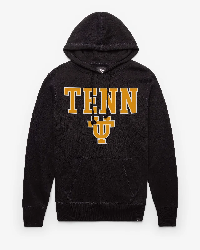 mens hoodie for chic urban fashion-TENNESSEE VOLUNTEERS VINTAGE STRAIGHT BLOCK '47 HEADLINE HOOD