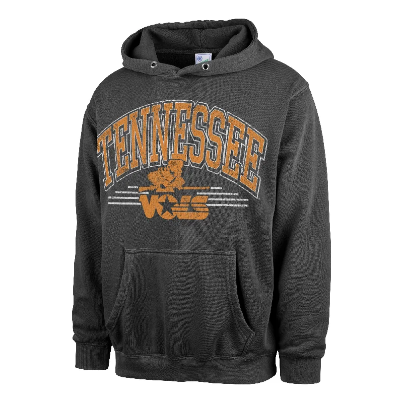 mens hoodie for all-weather wear-TENNESSEE VOLUNTEERS VINTAGE SUN FADE '47 PIERCE HOOD