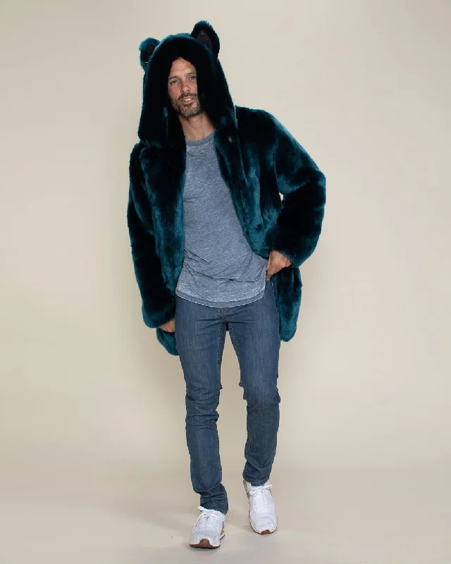 men's jackets with slim-cut style-Classic Men's Faux Fur Coat | Royal Wolf