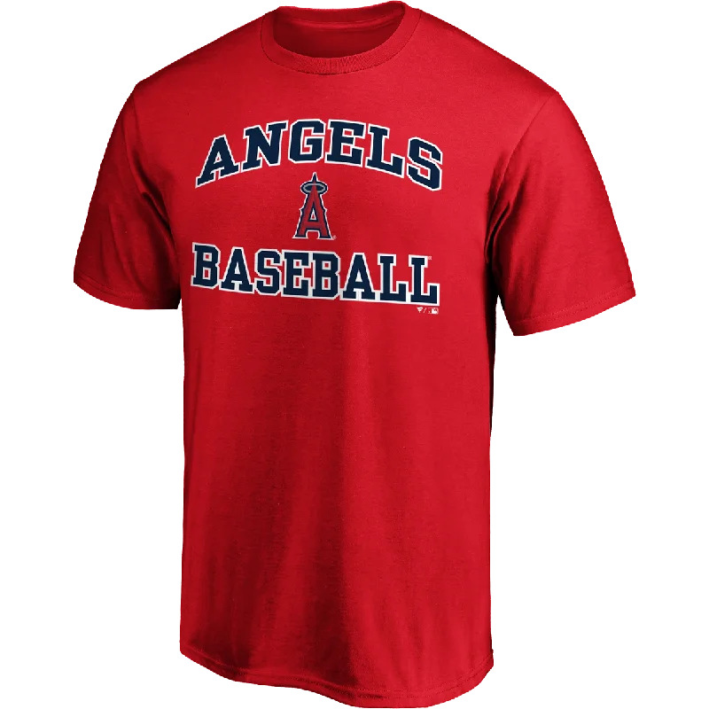 Men’s short-sleeve mire tops-Men's Angels Cotton Heart and Soul Short Sleeve