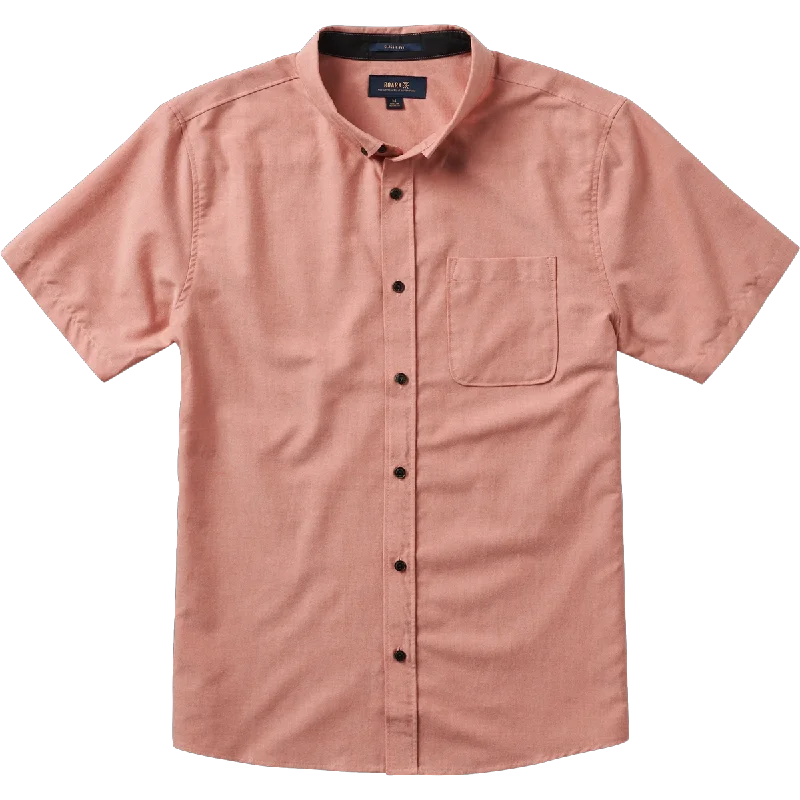 Men’s short-sleeve lurk shirts-Men's Scholar Oxford Short Sleeve Woven