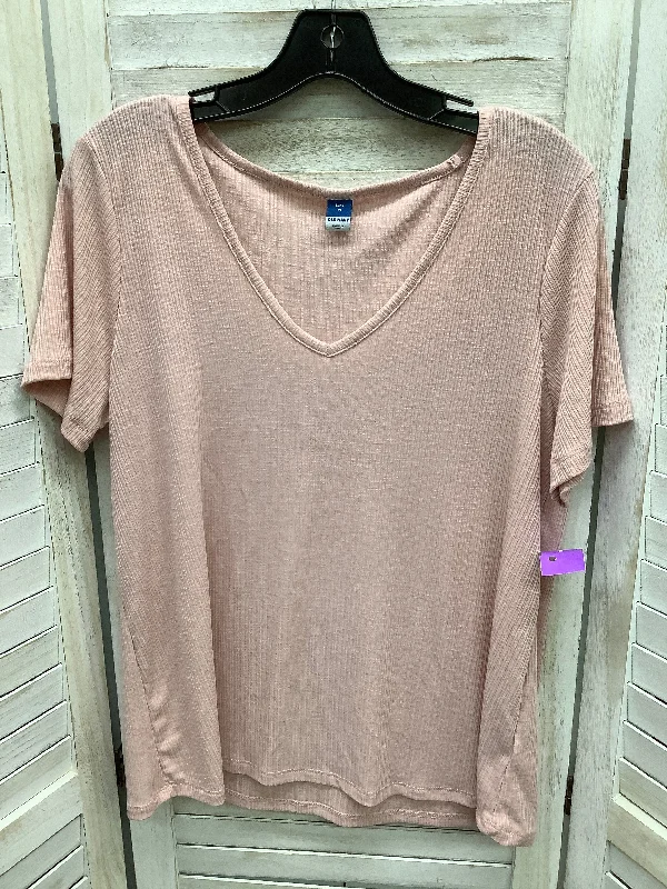 Men’s short-sleeve etch tops-Top Short Sleeve Basic By Old Navy  Size: M