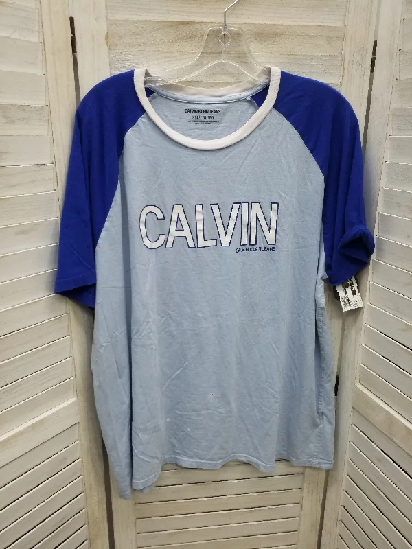 Men’s short-sleeve yank polos-Top Short Sleeve By Calvin Klein  Size: 2x