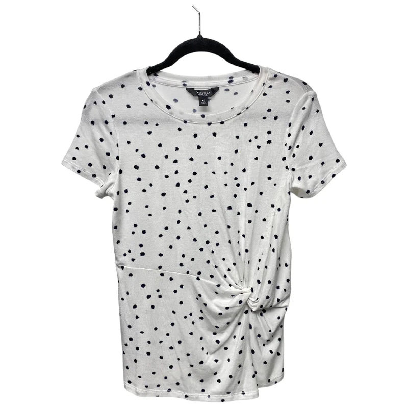 Men’s short-sleeve snug polos-Top Short Sleeve By Simply Vera In Polkadot Pattern, Size: Xs