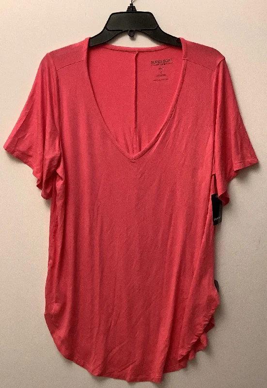 Men’s short-sleeve lilt tees-Top Short Sleeve By Torrid In Pink, Size: L