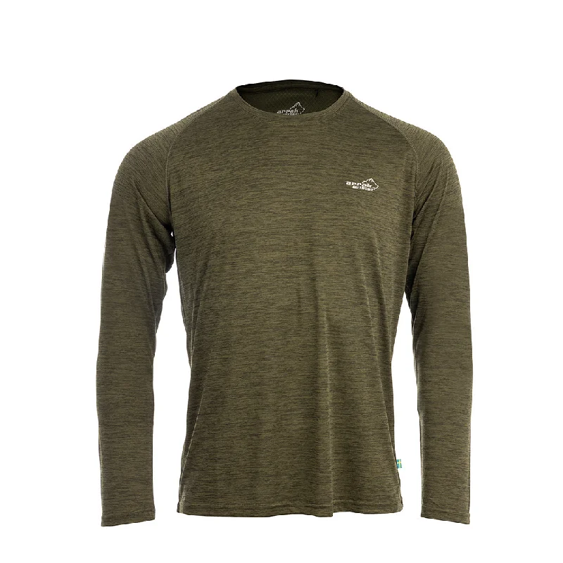 Men’s short-sleeve jolt tees-Action Training Long Sleeve Top Men (Olive-Green)