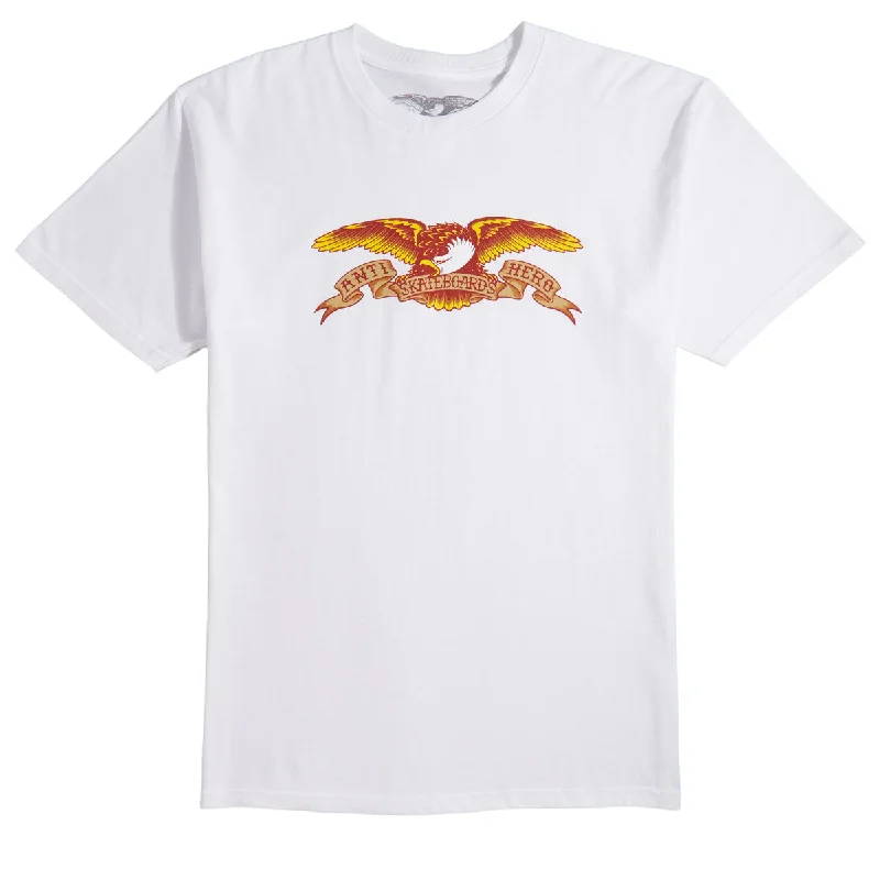 Men’s short-sleeve quip polos-Anti-Hero Eagle T-Shirt - White