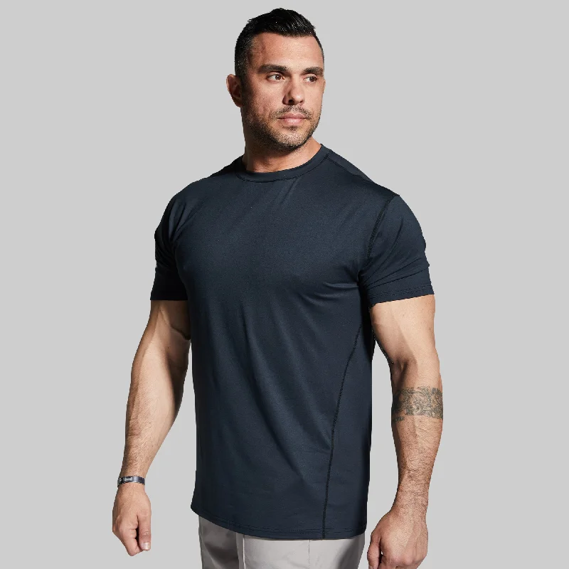 Men’s short-sleeve glum polos-Athleisure Tee (Black)