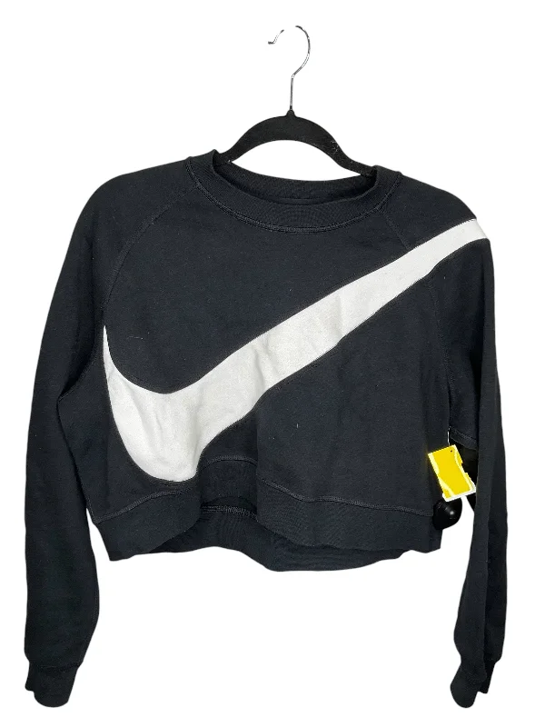 Men’s short-sleeve quid tops-Athletic Sweatshirt Crewneck By Nike In Black, Size: M