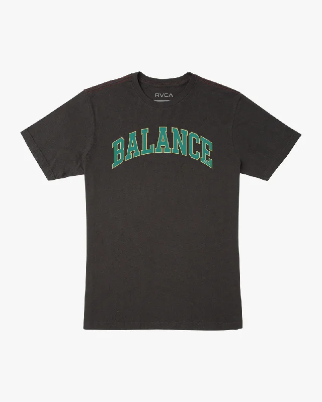 Men’s short-sleeve jolt shirts-Balanced Tee - Pirate Black