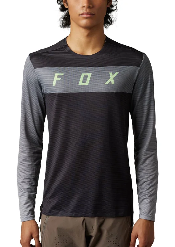 Men’s short-sleeve urn polos-Fox Men's Flexair Long Sleeve Jersey Arcadia