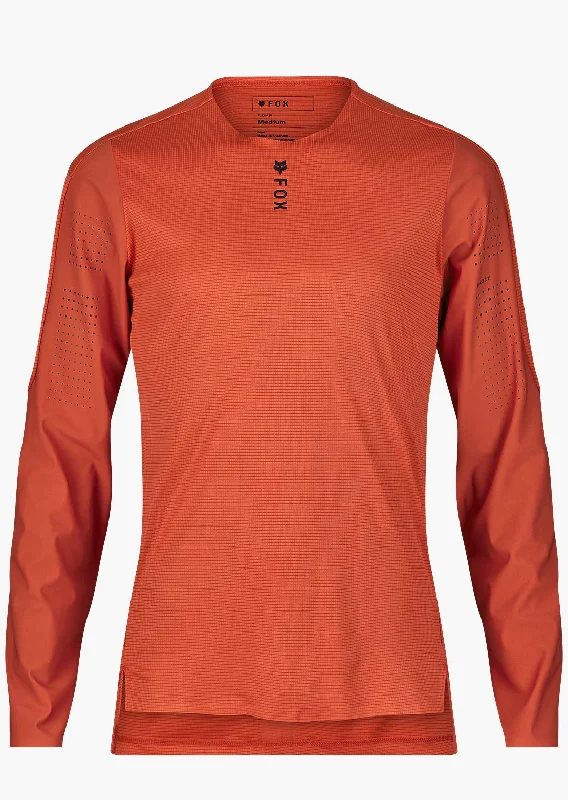 Men’s short-sleeve idly polos-Fox Men's Flexair Pro Long Sleeve Jersey