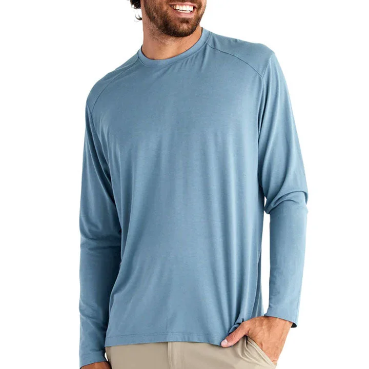 Men’s short-sleeve jolt tees-Free Fly Bamboo Shade Long Sleeve Mens