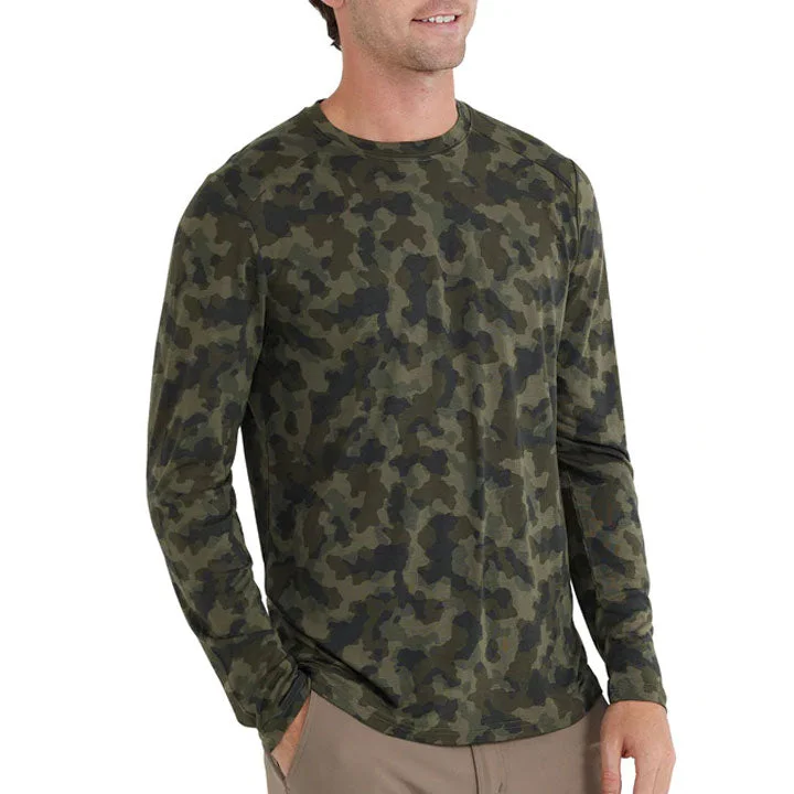 Men’s short-sleeve meld tops-Free Fly Bamboo Lightweight Long Sleeve Mens