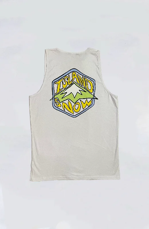 Men’s short-sleeve nook tees-Island Snow Hawaii - IS Funky Hex Premium Heavyweight Tank Top