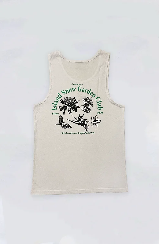 Men’s short-sleeve eave tops-Island Snow Hawaii - IS Garden Club Premium Heavyweight Tank Top