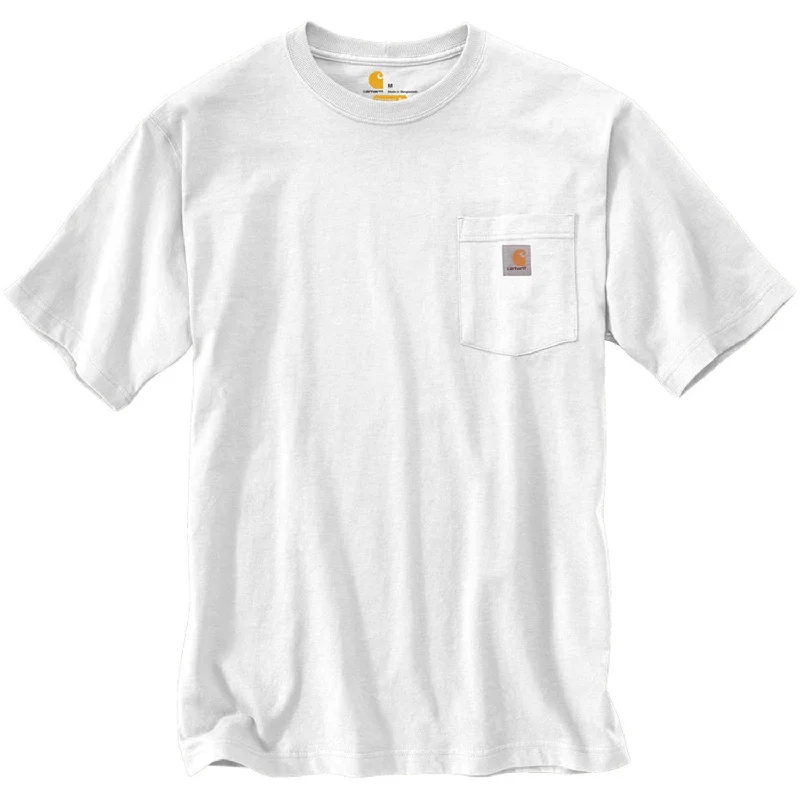 Men’s short-sleeve zing tees-K87 - Loose Fit Heavyweight Pocket Tee, White