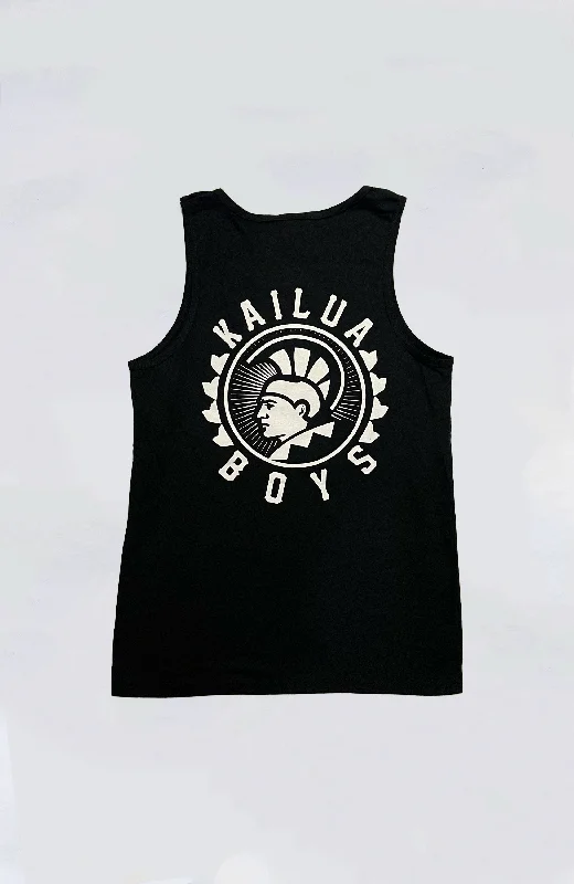 Men’s short-sleeve lurk shirts-Kailua Boys - KB Warrior Heavyweight Tank Top