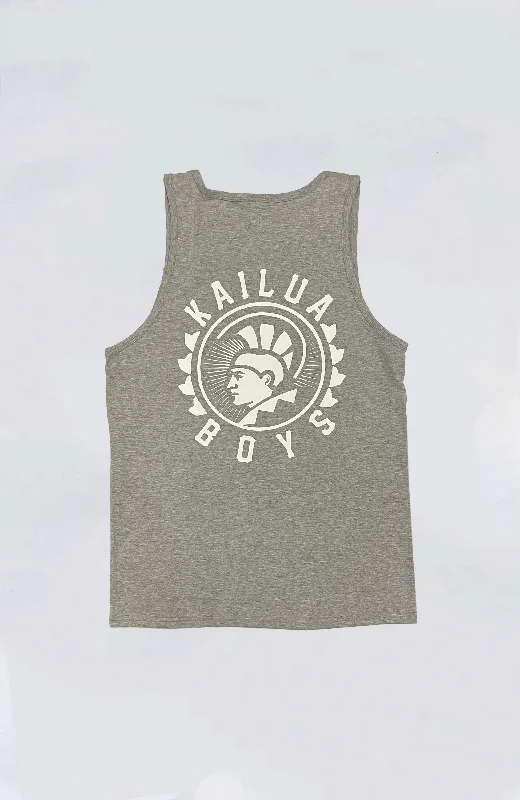 Men’s short-sleeve nook shirts-Kailua Boys - KB Warrior Heavyweight Tank Top