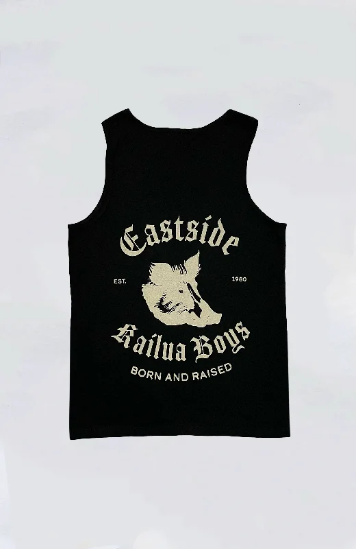 Men’s short-sleeve dusk tees-Kailua Boys - KB Eastside Pua'a Heavyweight Tank Top