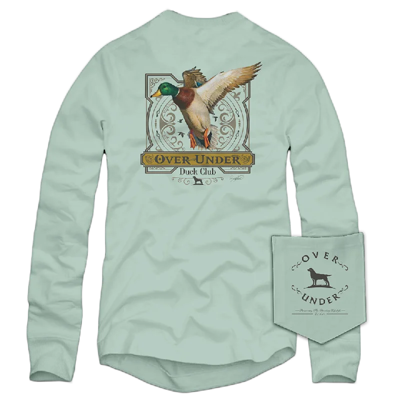 Men’s short-sleeve kink polos-L/S Duck Club T-Shirt Green Tea