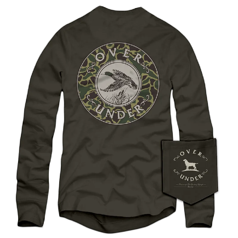 Men’s short-sleeve zest shirts-L/S Mallard Shoot II T-Shirt Charcoal