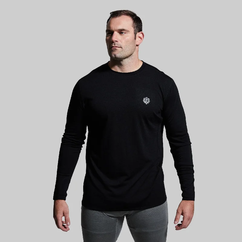 Men’s short-sleeve pelt tees-Men's Ridgeline Base Layer Top (Black)