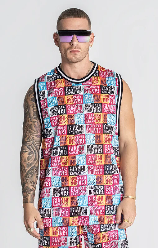 Men’s short-sleeve xing tees-Multicolor Multiply Tank Top