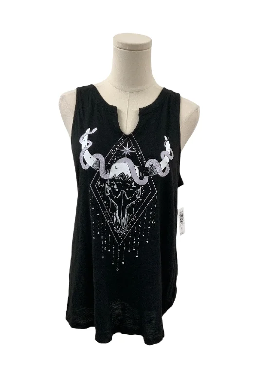 Men’s short-sleeve jolt shirts-NWT Torrid Women's Skull Tank L/10