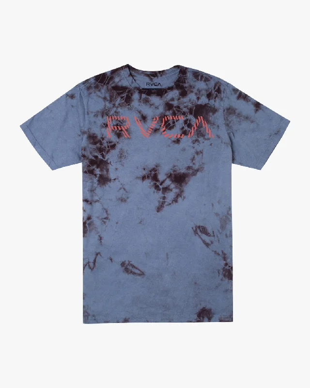 Men’s short-sleeve quid tops-Radar Tie-Dye Tee - Blue/Black Tie Dye